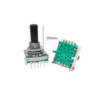 eufeifeiegds 1 pz RS17 Interruttore rotante a banda 1 polo 3 4 5 6 7 8 posizioni Interruttore di conversione for piccoli elettrodomestici 10 pin Albero da 20 mm wefeiegds(5 Posiitons)