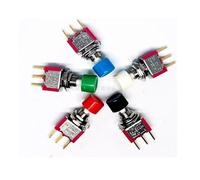 eufeifeiegds 1 pz SH T80-P Serie P8701 Interruttore a pulsante momentaneo ON-MOM a 3 pin con scatto a scatto e piedini placcati in oro wefeiegds(Black konb)