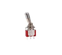 eufeifeiegds 1 pz SH T80-T 8013 3 pin SPDT 2 posizioni on-on leva di bloccaggio anti-manomissione rotonda superiore 6,35 mm mini interruttore a levetta for montaggio a pannello wefeiegds