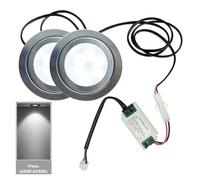 eufeifeiegds 1-Set Retrofit Cucina Fumo Luce 1.5W 68mm Cappa Aspirante Ventilatore Lampadina Ventilatore Lampada Equivalente Lampadina Alogena 20W wefeiegds(White 6000K)