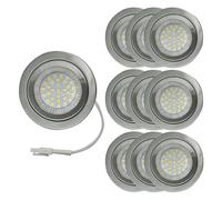 eufeifeiegds 10 pezzi di luce da incasso 2,5 W LED for cappa da cucina, cappa aspirante, lampadina 220-240 V for foro da 60 mm, lampadina alogena equivalente a 20 W wefeiegds(White 6000K)