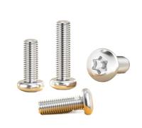 eufeifeiegds 10 pezzi SS 304 A2-70 M4 M5 M6 viti di sicurezza a testa tonda Torx in acciaio inossidabile con perno antifurto - bulloni a sei lobi a prova manomissione wefeiegds