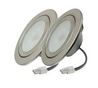 eufeifeiegds 2-Pack DC 12V Luce aspiratore fumo Luce cappa cucina 1.5W 68mm Luce aspiratore fumo stufa Bianco caldo 3000K wefeiegds