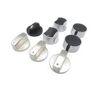 eufeifeiegds 2 pezzi/lotto 6/8 mm accessori for fornelli a gas pulsante di montaggio universale argento manopole for fornelli a gas fornello forno interruttore di controllo parti di pentole(A4 8mm)
