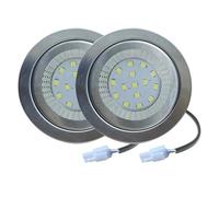 eufeifeiegds 2 pezzi luce for camino cucina 1,5 W LED 12 V CC 220 V 60 mm foro vetro smerigliato lampadina for mobile da cucina ventilatore for fumo lampadina wefeiegds(With EL Connector,230V White)