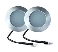 eufeifeiegds 2x 50mm Luce for cappa aspirante LED 40mm Foro 12V DC Mini Luce for ventilatore Fumo Lampadina Armadio Mensola Bagno Specchio Luce wefeiegds(EL Connector,WARM WHITE 3000K_NO)