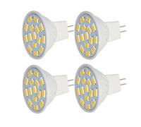 eufeifeiegds 4 lampadine LED MR11 GU4 da 12 V e 24, 2,5 W, 35 mm, 1,38 pollici, for luci giardino, alberi di Natale, in fibra ottica