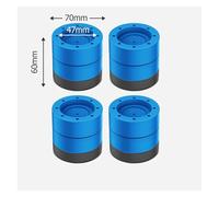 eufeifeiegds 4 pezzi cuscinetti antivibranti piedini for lavatrice kit rullo antiscivolo universale for lavatrice base for piedini di sollevamento for mobili wefeiegds(4pcs Blue 60mm)