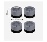 eufeifeiegds 4 pezzi cuscinetti antivibranti piedini for lavatrice kit rullo antiscivolo universale for lavatrice base for piedini di sollevamento for mobili wefeiegds(4pcs Gray 35mm)