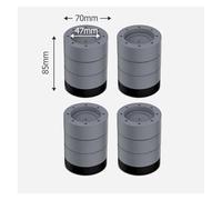 eufeifeiegds 4 pezzi cuscinetti antivibranti piedini for lavatrice kit rullo antiscivolo universale for lavatrice base for piedini di sollevamento for mobili wefeiegds(4pcs Gray 85mm)