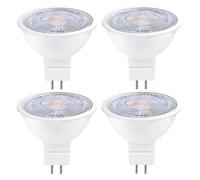 eufeifeiegds 4x faretti LED Bi-Pin AC DC 12V 5W equivalente a 50W da giardino binario lampada mobile(White 6000K)