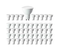 eufeifeiegds 50 pezzi/lotto lampadine LED ad alta luminosità GU10 senza sfarfallio 3W 5W 6W 7W 8W 9W Ra80+ illuminazione bianca calda 3000K-6000K for la casa(120degree 4000K,6w)