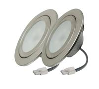 eufeifeiegds Confezione da 2 lampadine for cappa aspirante for mobili da cucina DC 12V, 1,5 W, 68 mm, bianche, 6000 K wefeiegds