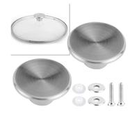 eufeifeiegds Confezione da 2 pomelli for forno, in acciaio inox, for pentole, padelle, maniglie di sollevamento, resistenti al calore