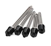 eufeifeiegds DN40 G1 1/2" Electric Copper Heater Element 220V 380V 3KW 6KW 9KW 12KW Industrial Water Heating Resistance(304 Stainless steel,220V,6KW 240mm)