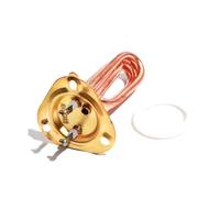 eufeifeiegds Elemento riscaldante elettrico for acqua 220V, flangia triangolare, 63 mm, riscaldatore in rame con sonda, 1/2/3 kW, 100/120, monofase(1KW 100mmL)