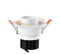 eufeifeiegds Faretti da incasso dimmerabili con zoom incorporato 15-60 gradi COB 5W 10W Faretto parete di sfondo Illuminazione for interni a LED(Natural White,WHITE_10W DIMMA BLE)