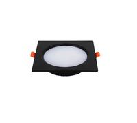eufeifeiegds Faretto da incasso quadrato dimmerabile 5W7W9W12W15W18W24W LED soffitto, lampada a griglia, faretto AC85V-260V, illuminazione for interni, nero bianco(Warm white 3000K,BLACK_7W)