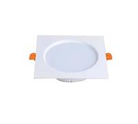 eufeifeiegds Faretto da incasso quadrato dimmerabile 5W7W9W12W15W18W24W LED soffitto, lampada a griglia, faretto AC85V-260V, illuminazione for interni, nero bianco(Natural white 4000K,WHITE_12W)