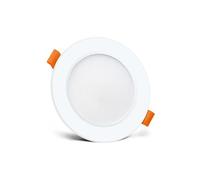 eufeifeiegds Faretto LED bianco da incasso for interni, lampada soffitto, 3W, 5W, 9W, 12W, AC220V, senza driver, for soggiorno, atrio, bar, ufficio(Natural White,WHITE SHELL_12W 220V)