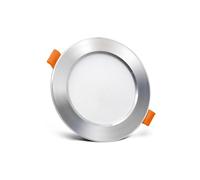 eufeifeiegds Faretto LED bianco da incasso for interni, lampada soffitto, 3W, 5W, 9W, 12W, AC220V, senza driver, for soggiorno, atrio, bar, ufficio(Cold White,SILVER SHELL_3W 220V)