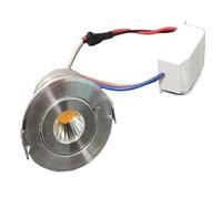 eufeifeiegds Faretto LED da incasso 3W 120V 230V Foro 45mm Luce for camper RV sottile for armadietto Lampadina a disco a barra(Silver Shell,WHITE 6000K_AC 85-265V)