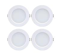 eufeifeiegds Faretto LED da incasso DC 12V 24V 36V 5W 9W 12W 15W 18W Lampada soffitto rotonda Pannello luci Illuminazione for interni Bianco caldo(Warm White 3000K,4-PACK_DC 12-36V_7W (75-85MM HOLE))