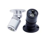 eufeifeiegds Faretto LED Mini Lampada da superficie 3W AC220V incasso for espositore di gioielli a soffitto DC12V 24V(Type A,AC220V SILVER_WARM WHITE)