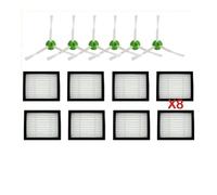 eufeifeiegds For i3 i7 i7+ E5 E6 E7 Robot Aspirapolvere Spazzola Principale Rullo Filtro Hepa Sacchetto Polvere Straccio Parte for Sostituzione Aspirapolvere wefeiegds(Set 12)