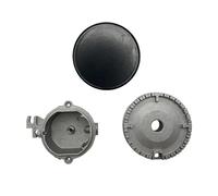 eufeifeiegds Kit ausiliario bruciatori for fornelli a gas, corona del bruciatore, coperchio rimovibile facile da usare(Flat 100)