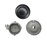 eufeifeiegds Kit ausiliario bruciatori for fornelli a gas, corona del bruciatore, coperchio rimovibile facile da usare(Concave 100)