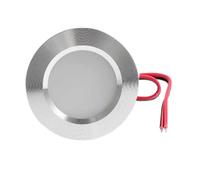 eufeifeiegds Lampada da incasso a soffitto a LED sottile 12V 24V, 3W, ultra, 14mm, 2'', foro 55mm, for mensola libreria domestica(Natural White 4000K,SILVER SHELL_DC 24V)
