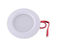 eufeifeiegds Lampada da incasso a soffitto a LED sottile 12V 24V, 3W, ultra, 14mm, 2'', foro 55mm, for mensola libreria domestica(Natural White 4000K,WHITE SHELL_DC 24V)
