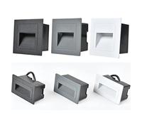 eufeifeiegds Lampada da parete a LED impermeabile IP65 incorporato for gradini e scale balcone giardino portico corridoio cortile A85-265V 10W 5W illuminazione esterna DC12V