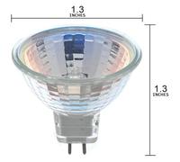 eufeifeiegds Lampadina a incandescenza con attacco Bi-Pin G4, 6V 12V 220V, 5W 10W 35W MR11, vetro UV, for lampadari, binari, luci in fibra ottica(12V 35W)