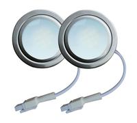 eufeifeiegds Lampadina for cappa aspirante da 2 pezzi, foro 50 mm, 55 mm, 1,5 W, 12 V CC 230 V con connettore maschio EL4.5, luce di sfiato, luce for mobile wefeiegds(With EL Connector,220V AC WHITE_N