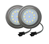 eufeifeiegds Lampadina for cappe da cucina 12V DC 2 pezzi 1,5W LED con connettori EL SM equivalenti a luce alogena da 15W con copertura in vetro smerigliato wefeiegds(SM Connectors)