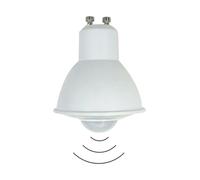 eufeifeiegds Lampadina LED 6W GU10 con sensore di presenza 100V 120V 230V Lampada Garage Corridoio Balcone Uso Funzionamento automatico(White 6000K)