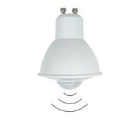 eufeifeiegds Lampadina LED con sensore PIR GU10 6W 120V 230V Auto-funzionante senza interruttore Lampada da balcone, veranda, corridoio(Warm White 3000K)