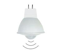 eufeifeiegds Lampadina LED GU5.3 con sensore di movimento PIR MR16 da 4 W, 12 V CA/CC, luce sensibile for corridoio, balcone, patio(Warm White 3000K)