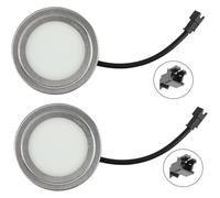 eufeifeiegds Lampadine for cappa da cucina da 2 pezzi, 1,5 W, CC 12 V, in acciaio inox, luce LED di ricambio, luce da incasso for cappa da cucina wefeiegds(SM Connectors)