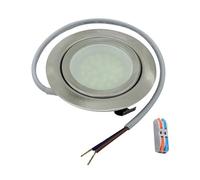 eufeifeiegds Placcatura in acciaio inossidabile LED Down Light 60mm Incasso 2.5W LED Equivalente a lampadina alogena 30W Corridoio Passaggio Balcone Luce wefeiegds(Warm White 3000K)