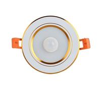 eufeifeiegds Radar Human induction 15W LED Plafoniera Smart Home Sensore di movimento 7w 9w 12w 18w 230V PIR Lampada notturna Illuminazione for corridoio e casa(Golden,5W Warm White)