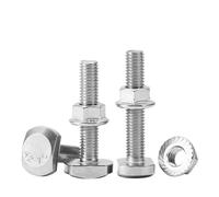 eufeifeiegds Set combinato di bulloni a forma T con scanalatura a in acciaio inossidabile 304 A2-70, viti testa a martello e dadi flangiati seghettati M5 M6 M8 M10 M12 wefeiegds(25mm,M6(2sets))