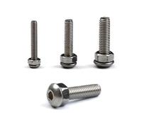 eufeifeiegds Set di 515 bulloni e dadi M3 M4 M5 in acciaio inossidabile a testa esagonale e sede a sfera Viti e dadi Set assortimento viti