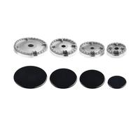 eufeifeiegds Set di coperchi for bruciatori a gas, universale, for bruciatori a gas, distribuzione del calore in ferro, facile da pulire dopo la cottura. Utensili da cucina.