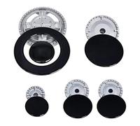 eufeifeiegds Set di coprifornelli di ricambio for forno, piano cottura a gas, bruciatore, corona, coperchio fiamma, come mostrato in metallo for cucina, adatto for maniglie e coperchio della stufa.