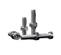 eufeifeiegds SET VITI A TESTA BASSA BULLONI A BRUGOLA CON CHIAVE ESAGONALE E DADI ESAGONALI COMPLETI ACCIAIO INOSSIDABILE A2 M2 .5 M3 M4 M5 M6 M8 M10 M12 wefeiegds(100mm,M10(1sets))