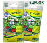 Euflor 2x 7,2 M ² Mulchfolie (1,2 x 6 M) Costruzione Giardino Crescita Beet