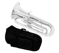 Eufonio Bb Eufonio In Sib A 3 Chiavi Con Valvola Verticale Corno Baritono Placcato Argento Set Completo Custodia